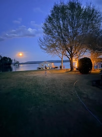 Beautiful watching the moon rise