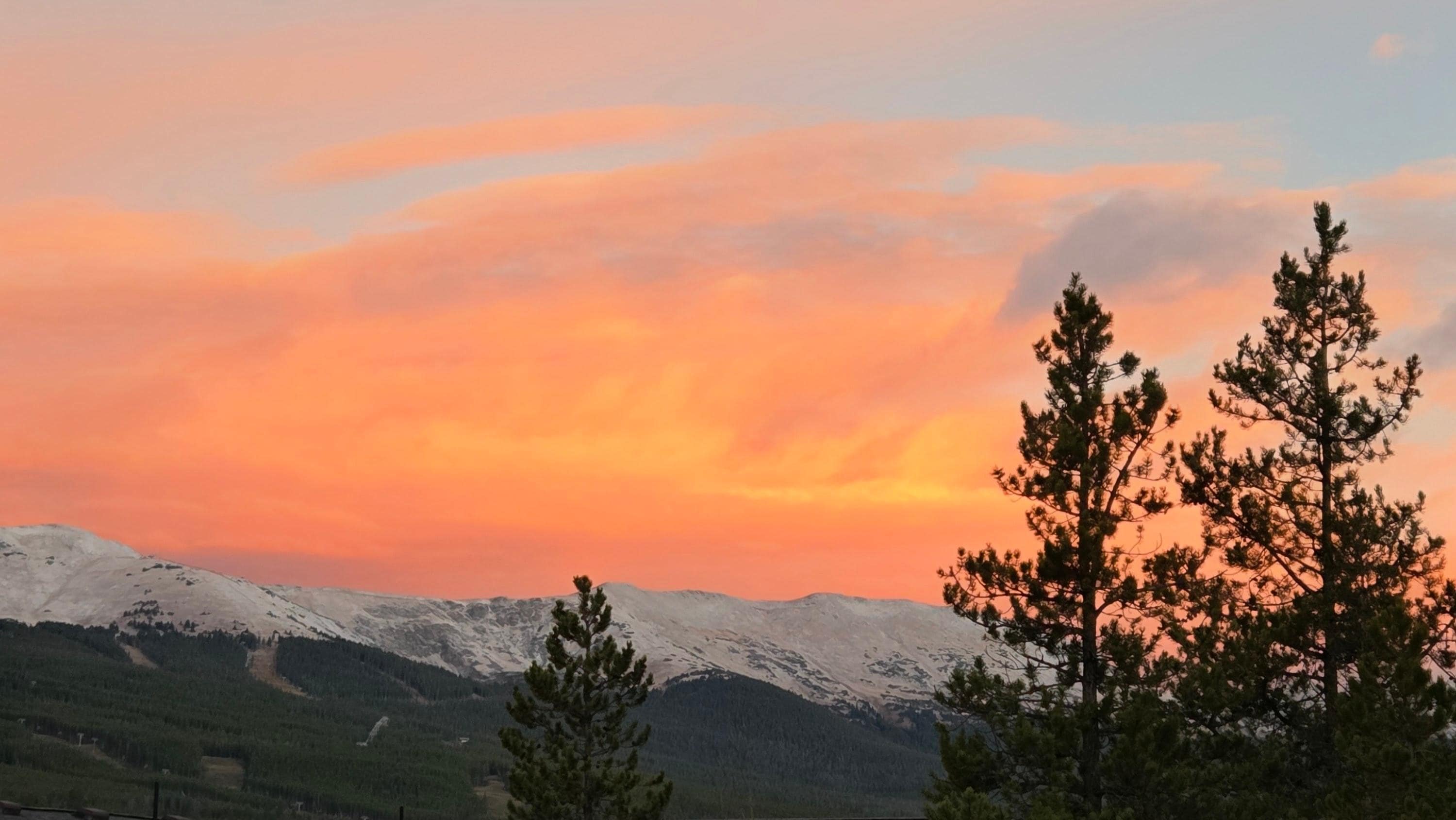Sunrise from the deck