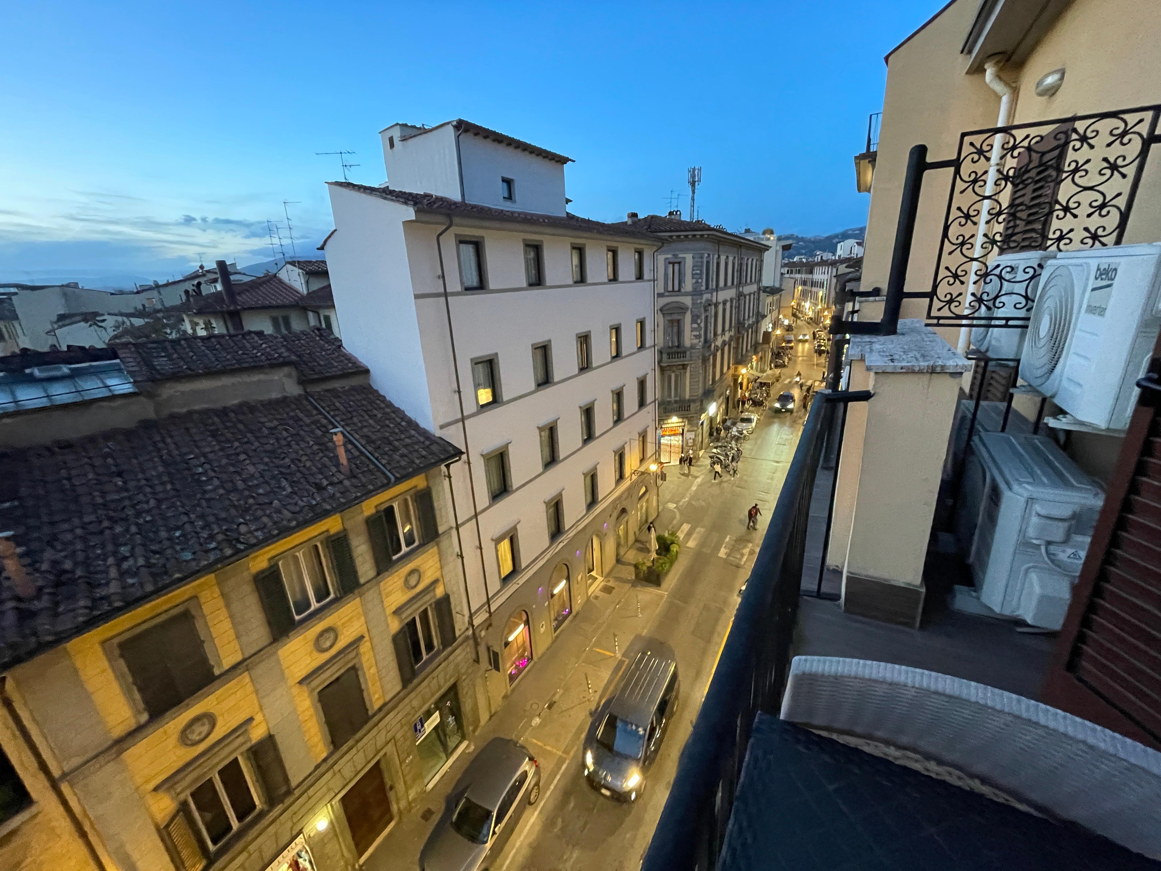 View from the room’s balcony 
