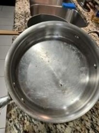 dirty cooking pan