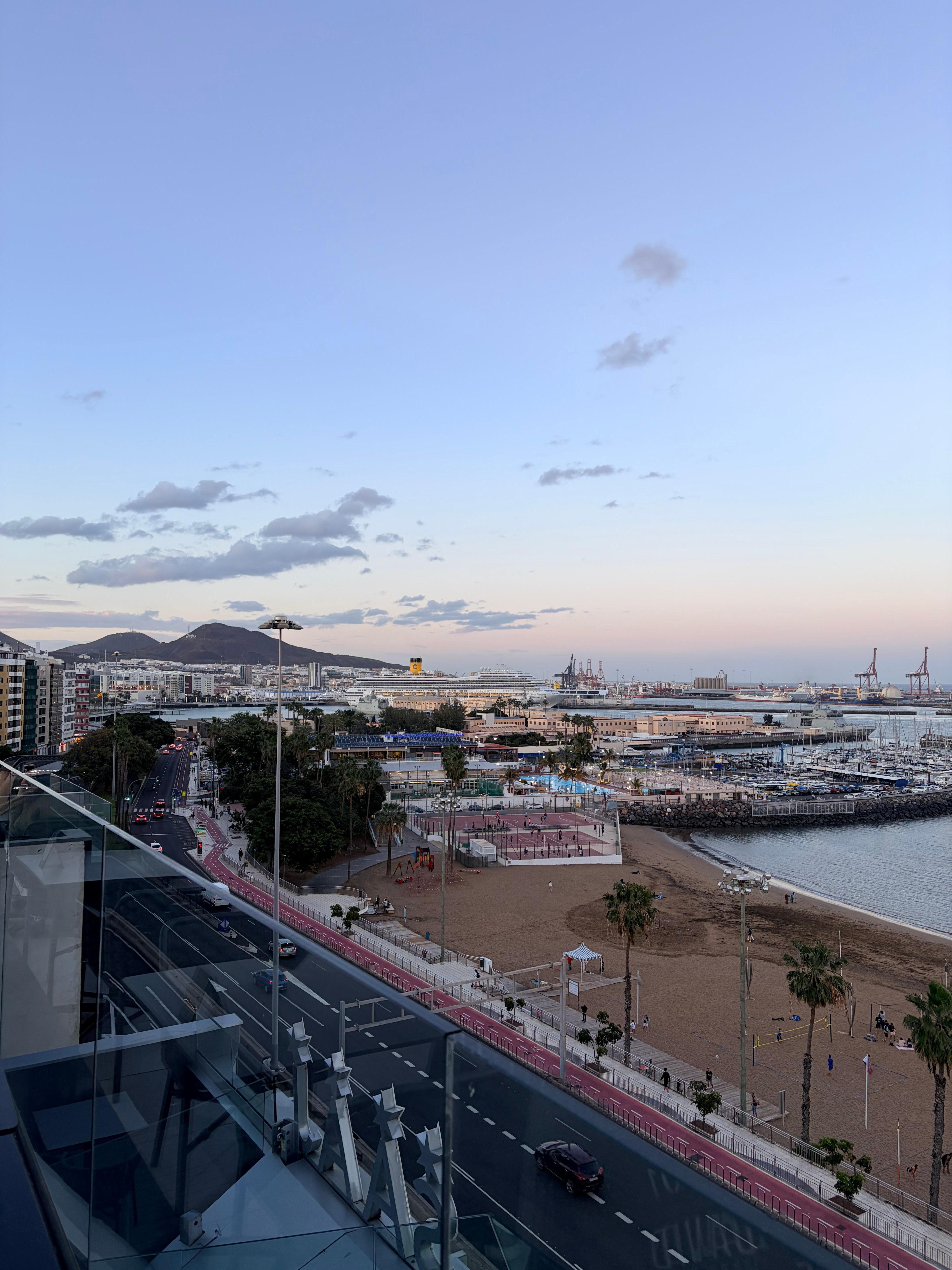 Aussblick vom Restaurant rooftop