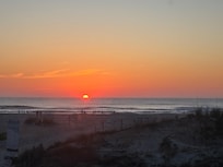 Sunrise through the bay window.