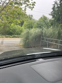 Dangers blind driveway