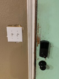 Spray foam behind the light switch plate - major safety hazard