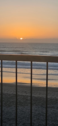 View of the Sunset from the room/ balcony