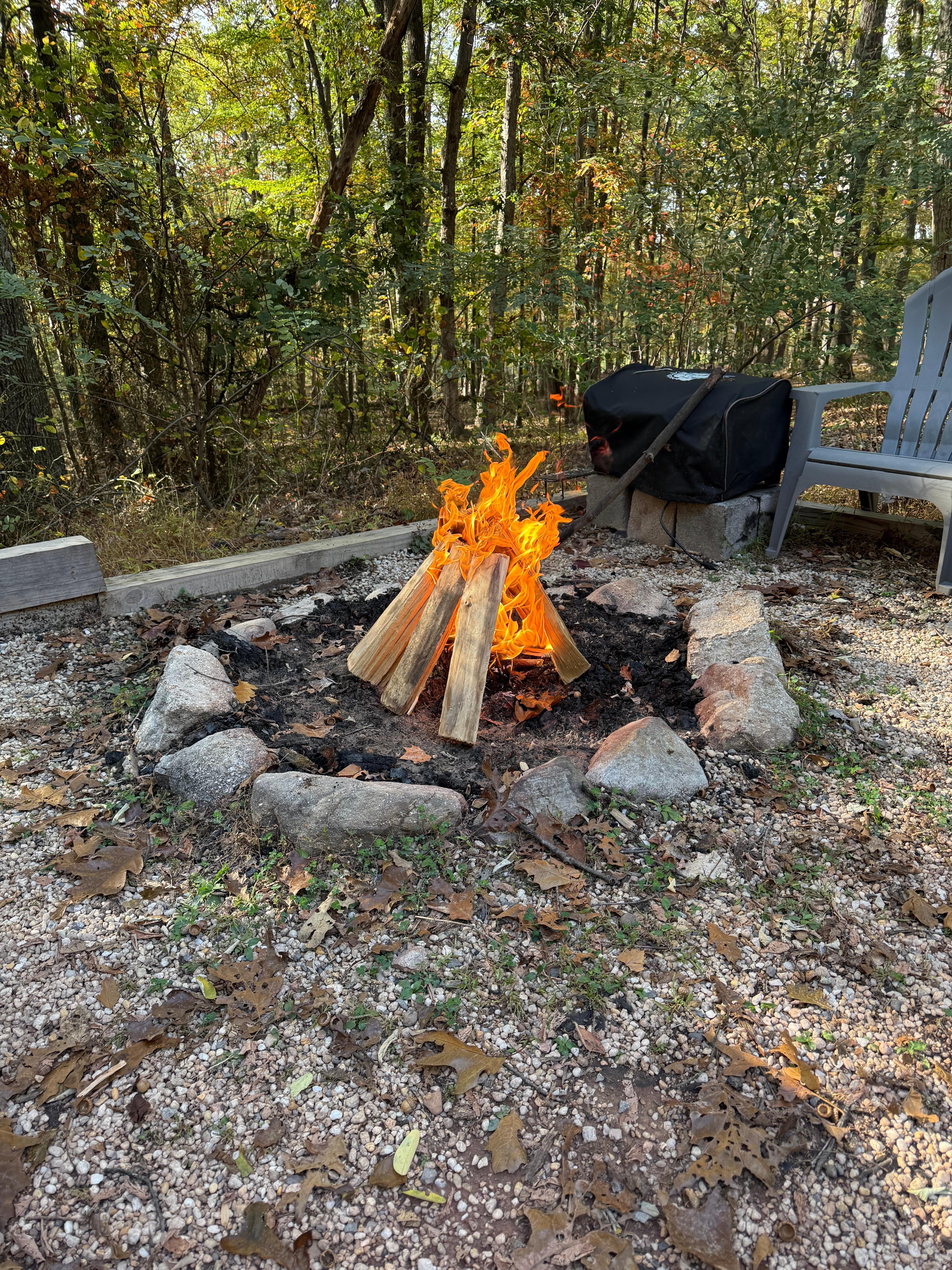 Cozy Fire perfect ending to a great day. 