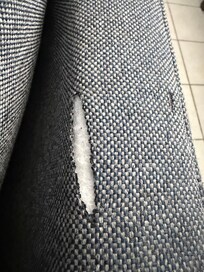 This was also a small tear from n the couch before we got there