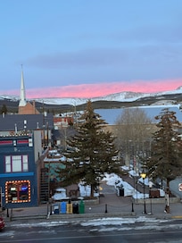 View from a rooftop restaurant