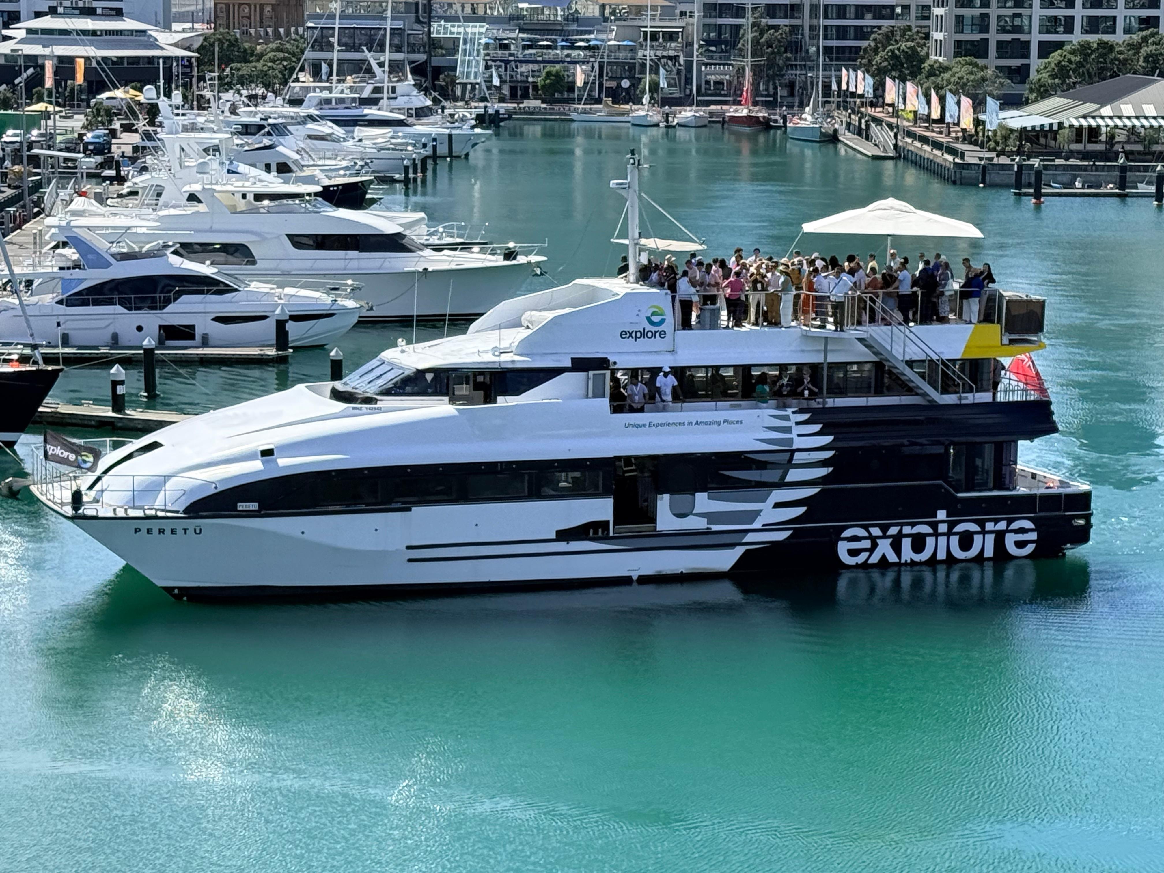 Tourist boat captured from our window