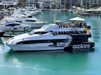 Tourist boat captured from our window