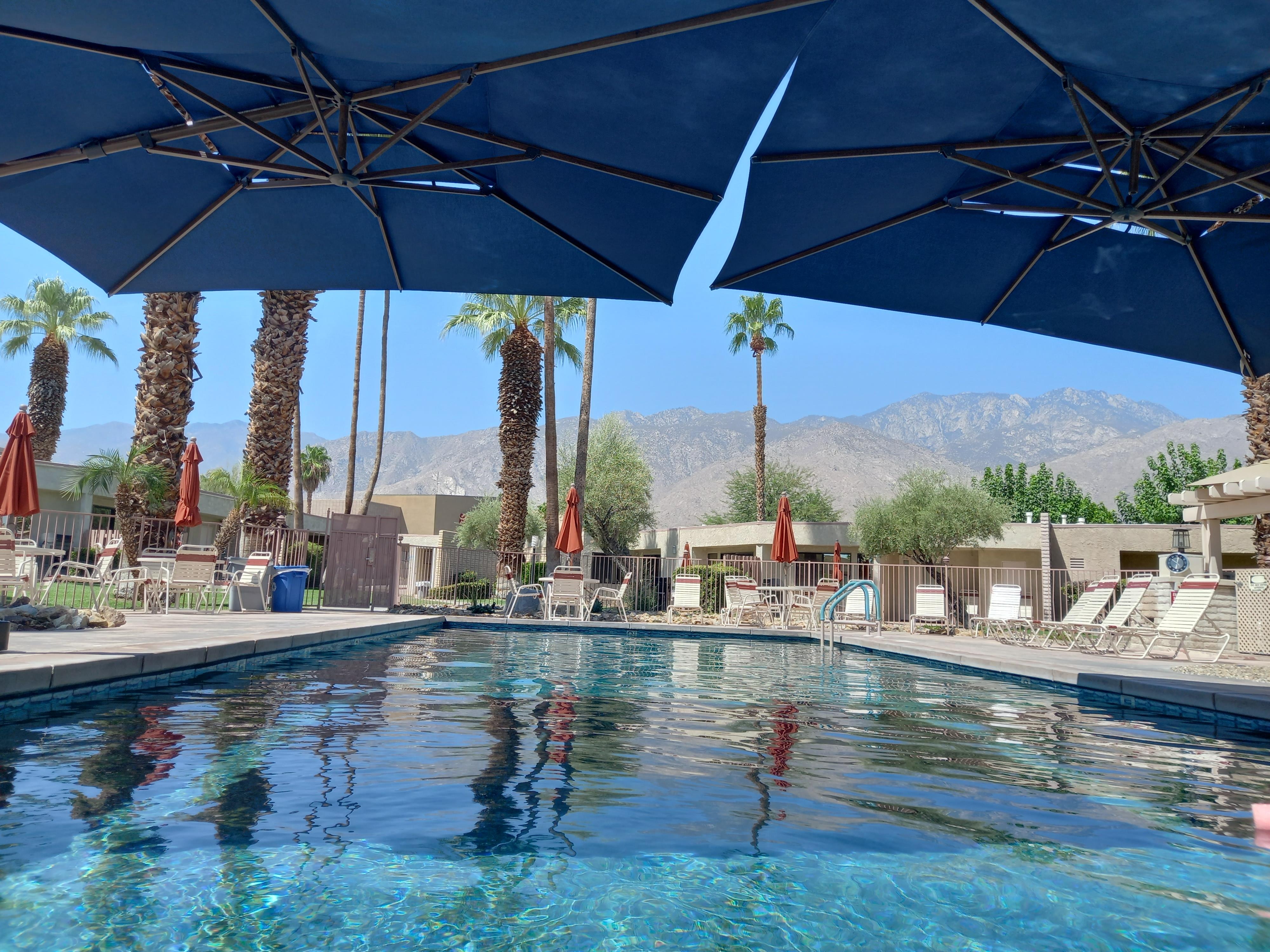 Great view from one of 2 pools.