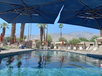 Great view from one of 2 pools.