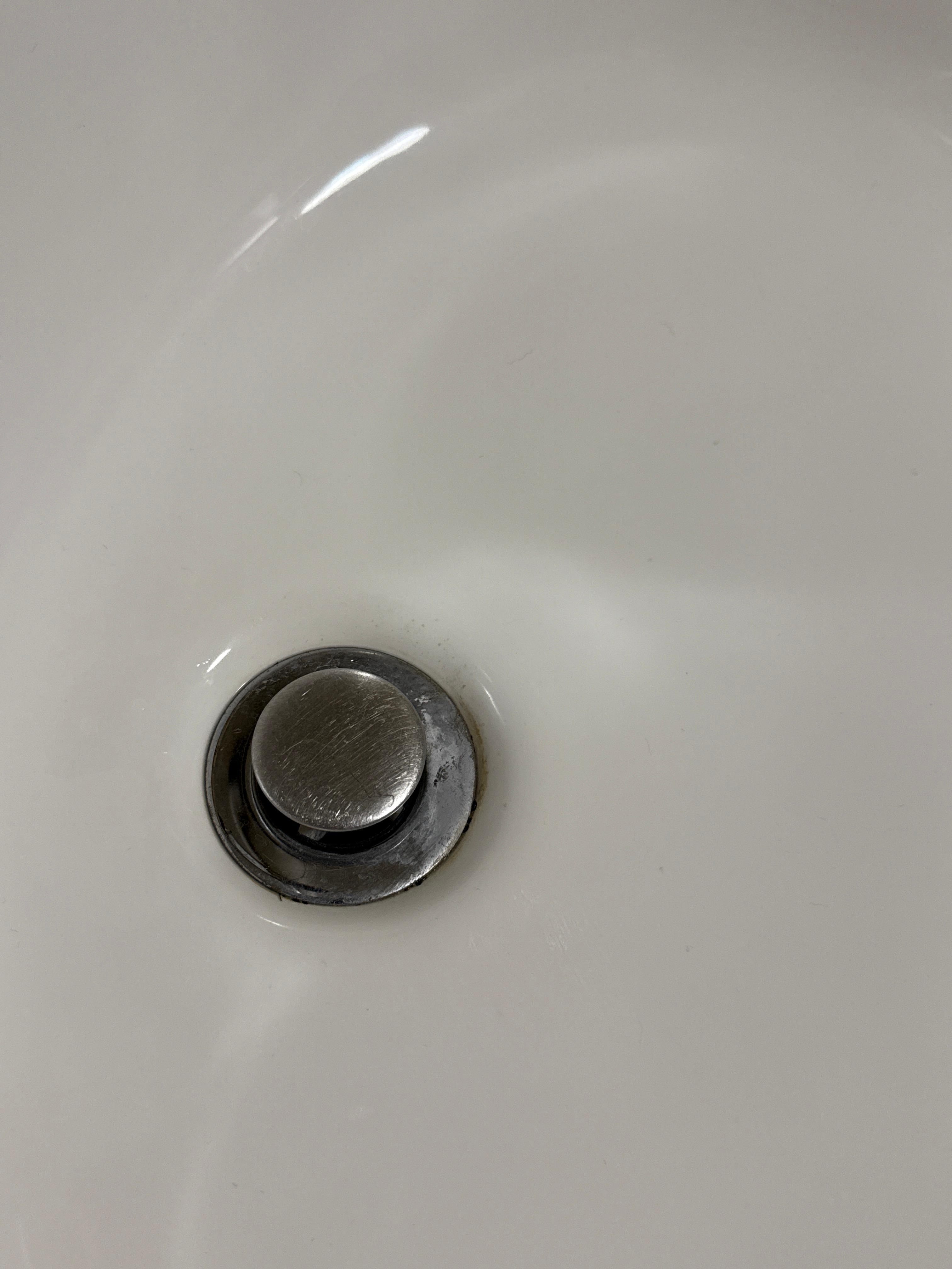 Bathroom sink unclean 