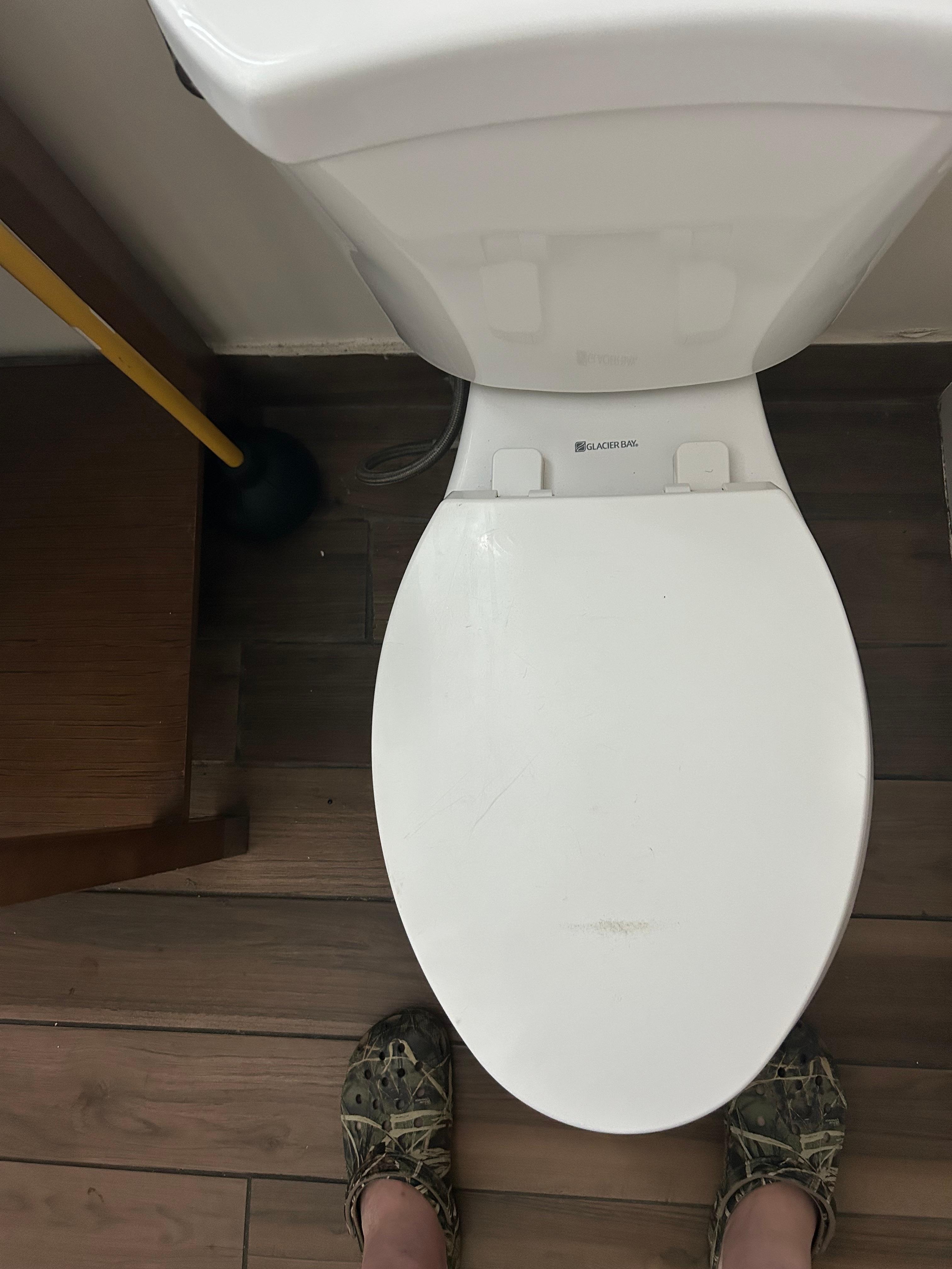 Different position of toilet seat 