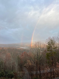 A rainbow greeted us our first morning.