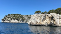 les calanques en bateau. Magnifique