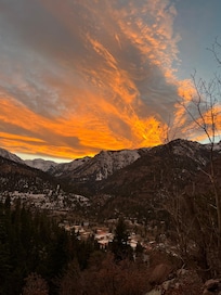 Sunset in Ouray on Thanksgiving Day