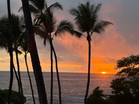Sunset view from the lanai