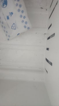 Dirty freezer on arrival