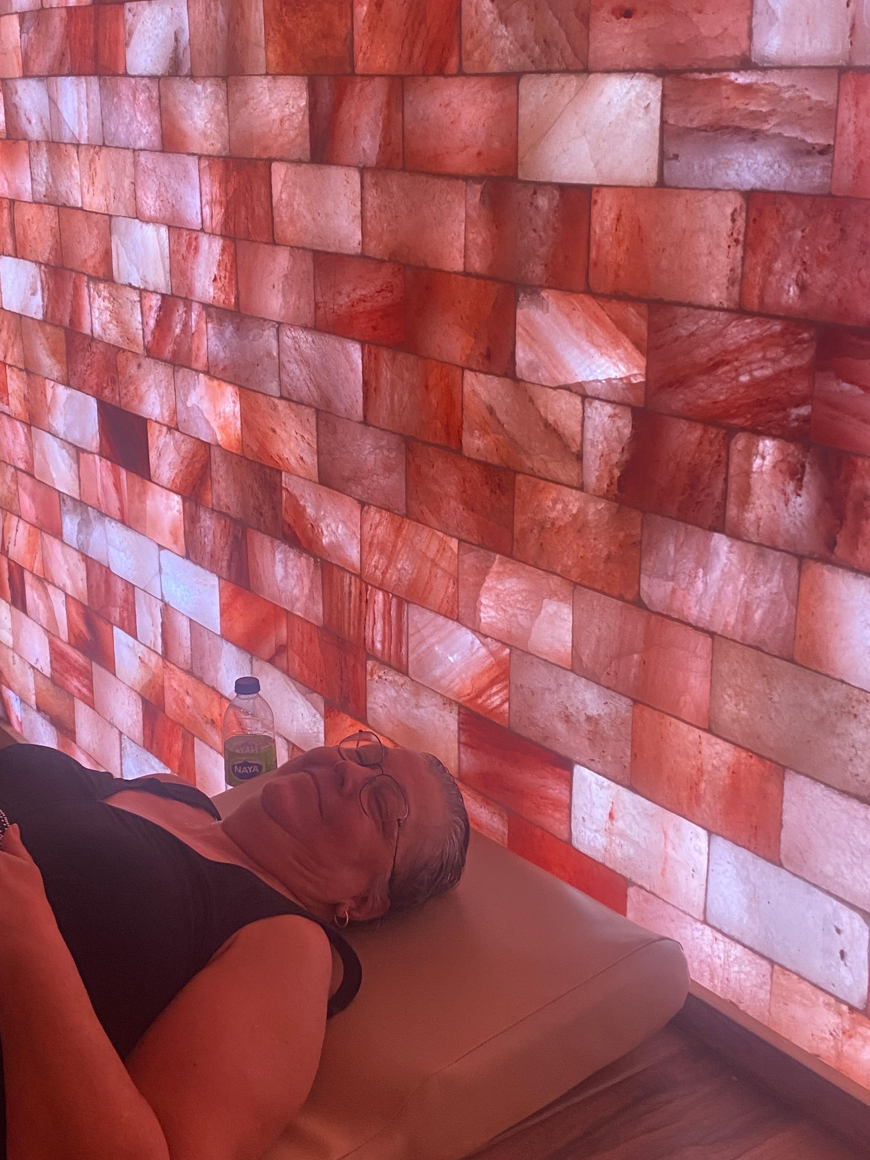 Salt room is a relaxing peaceful spot to have a short snooze!