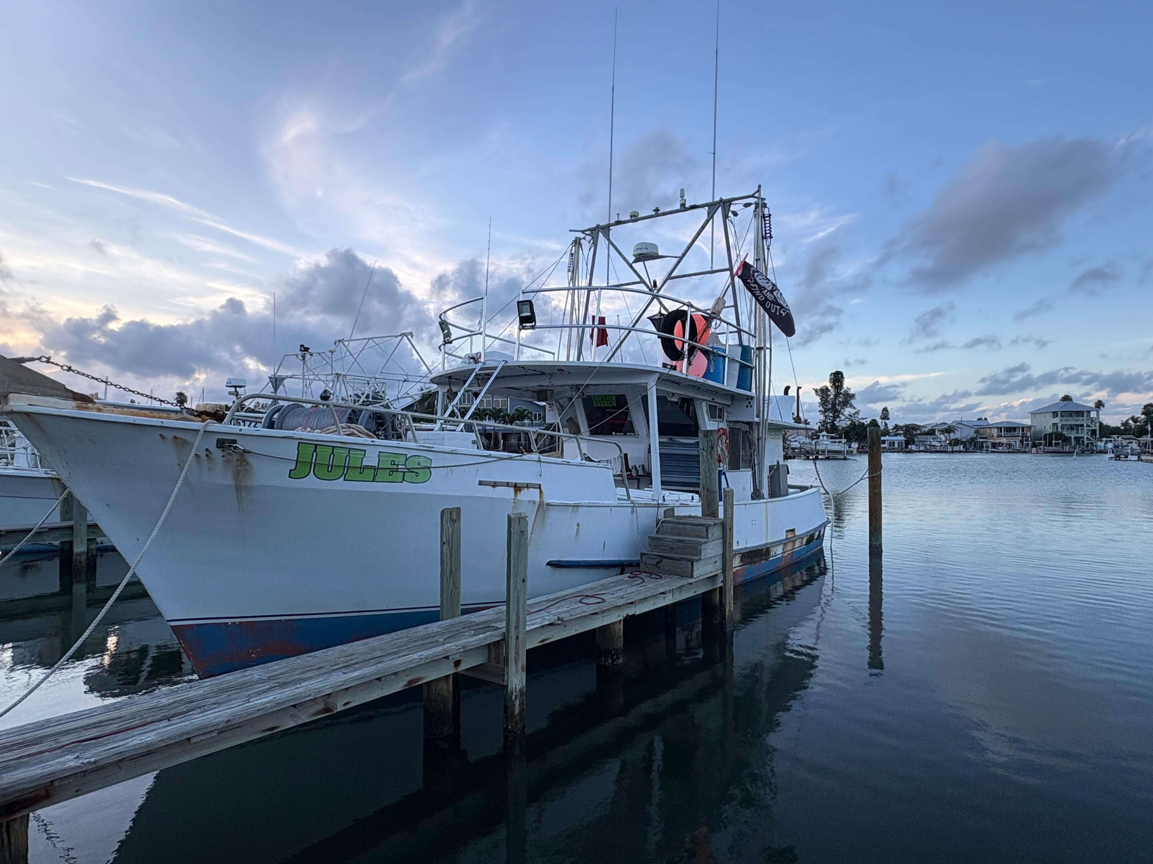 Fishing charter outside your door. 