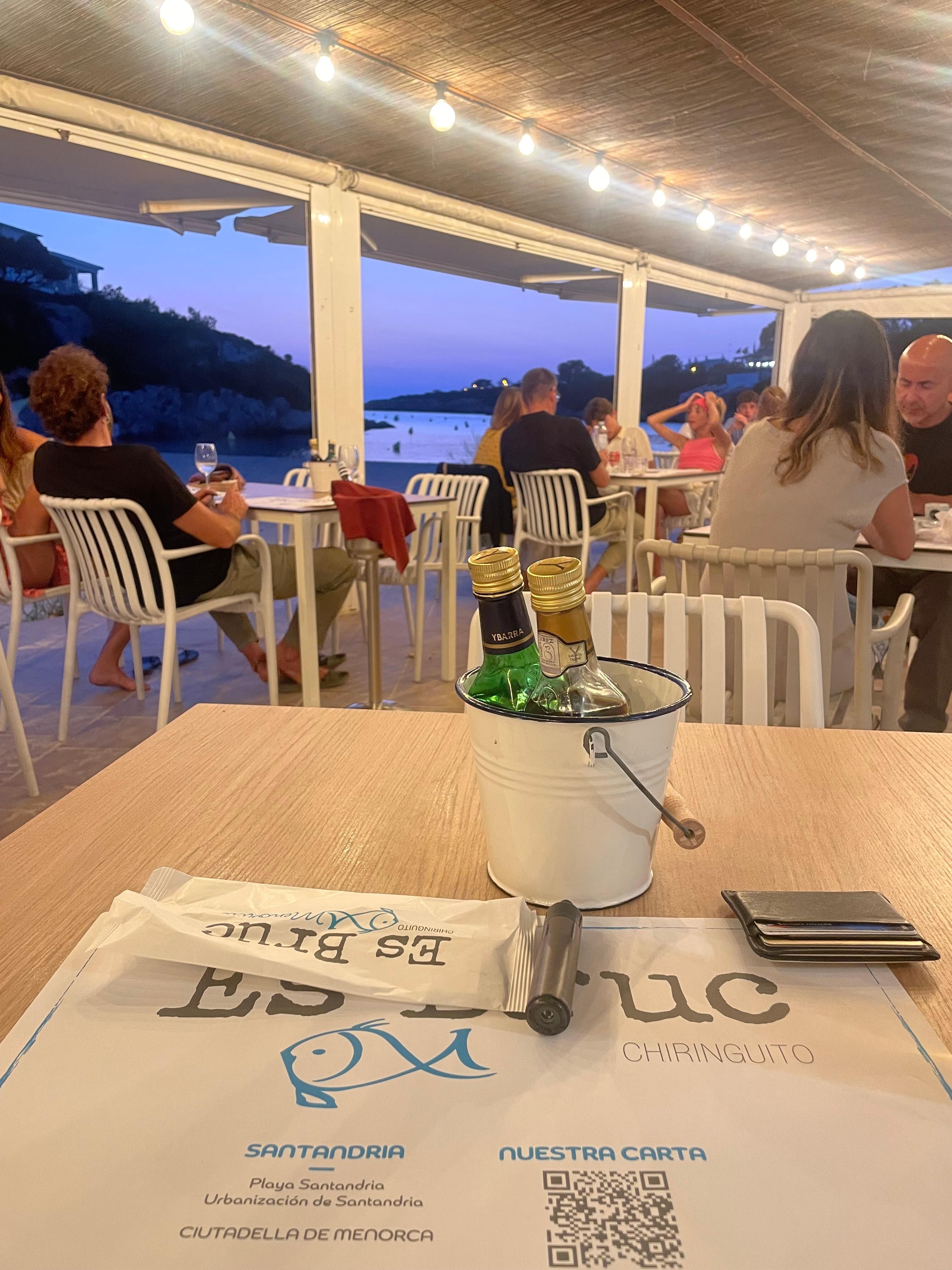 From restaurant downstairs