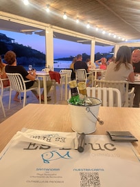 From restaurant downstairs