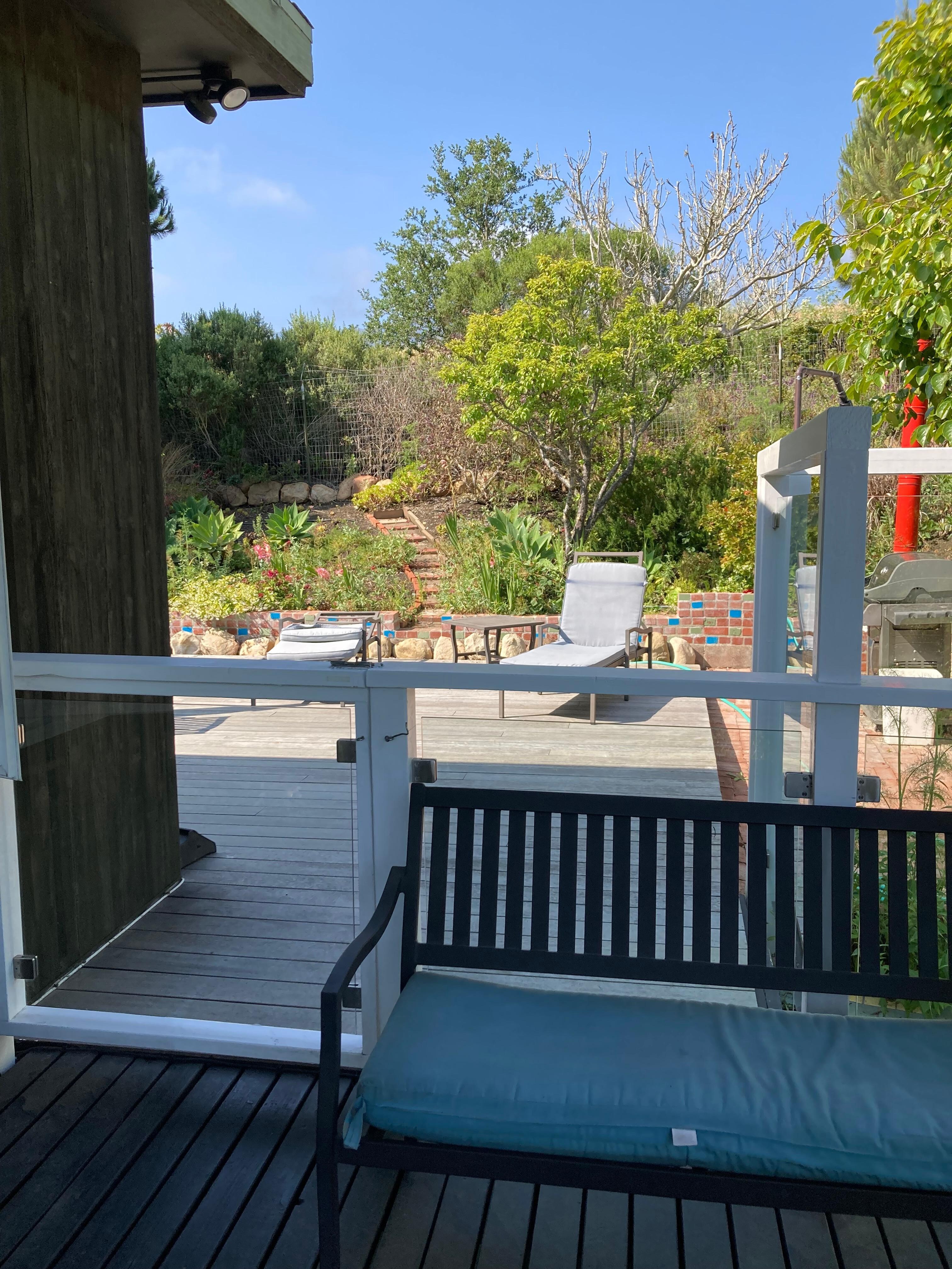 One of the many outdoor spaces.