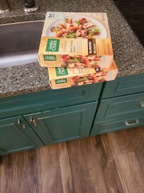 Old food left in the freezer.