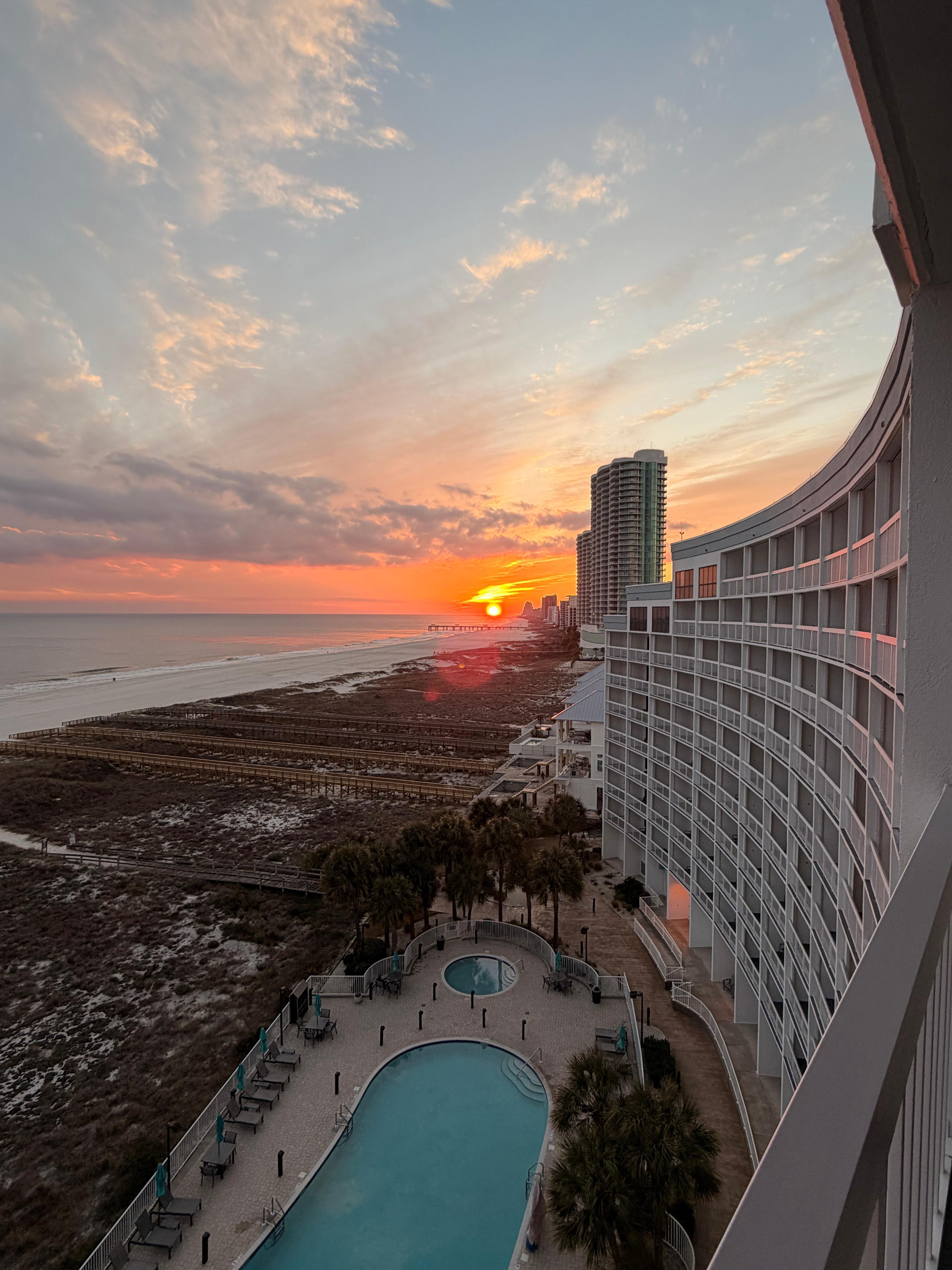 Sunset from 9th Floor. 