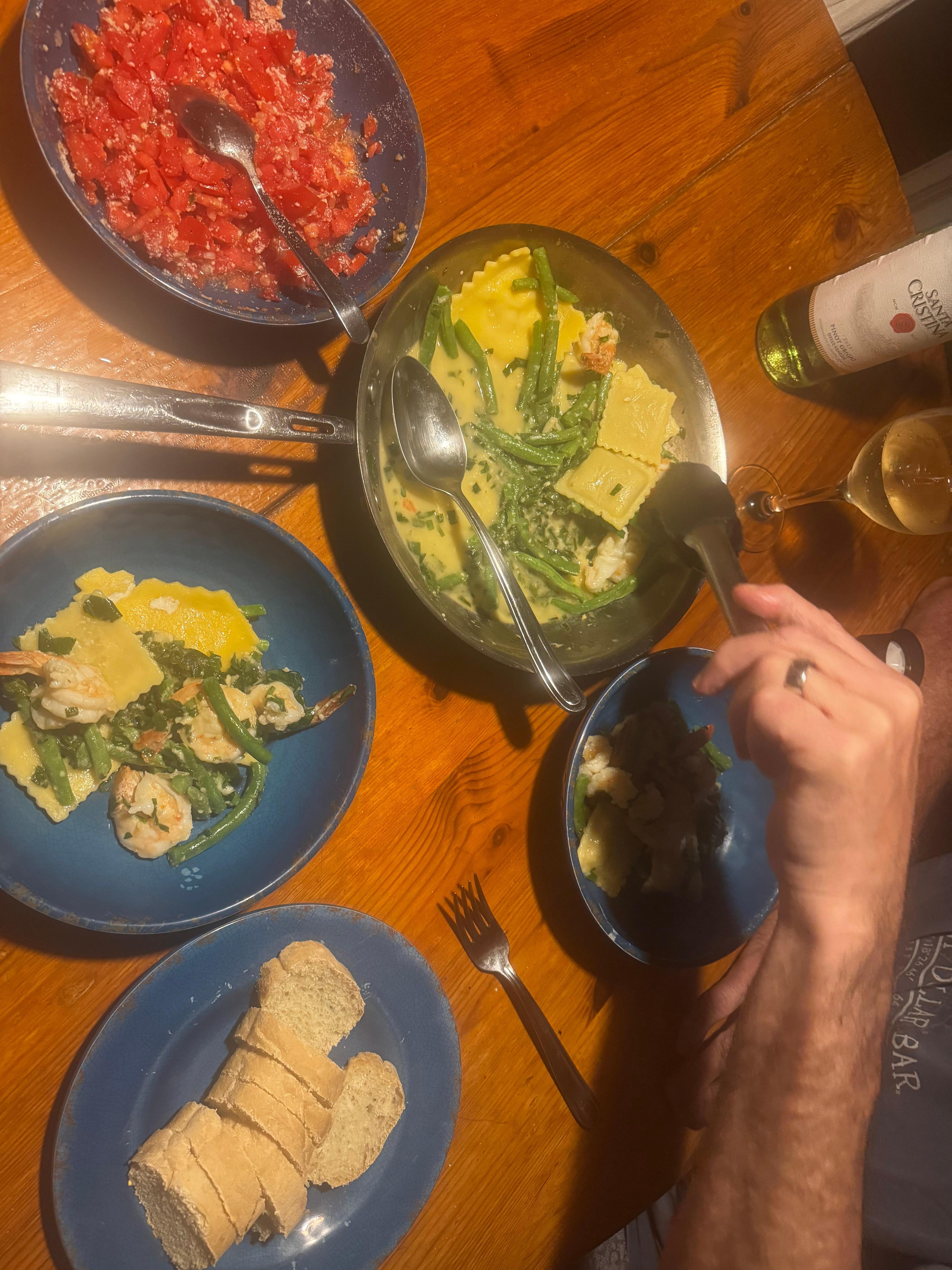 Delish dinner, easy to make in well-stocked kitchen 