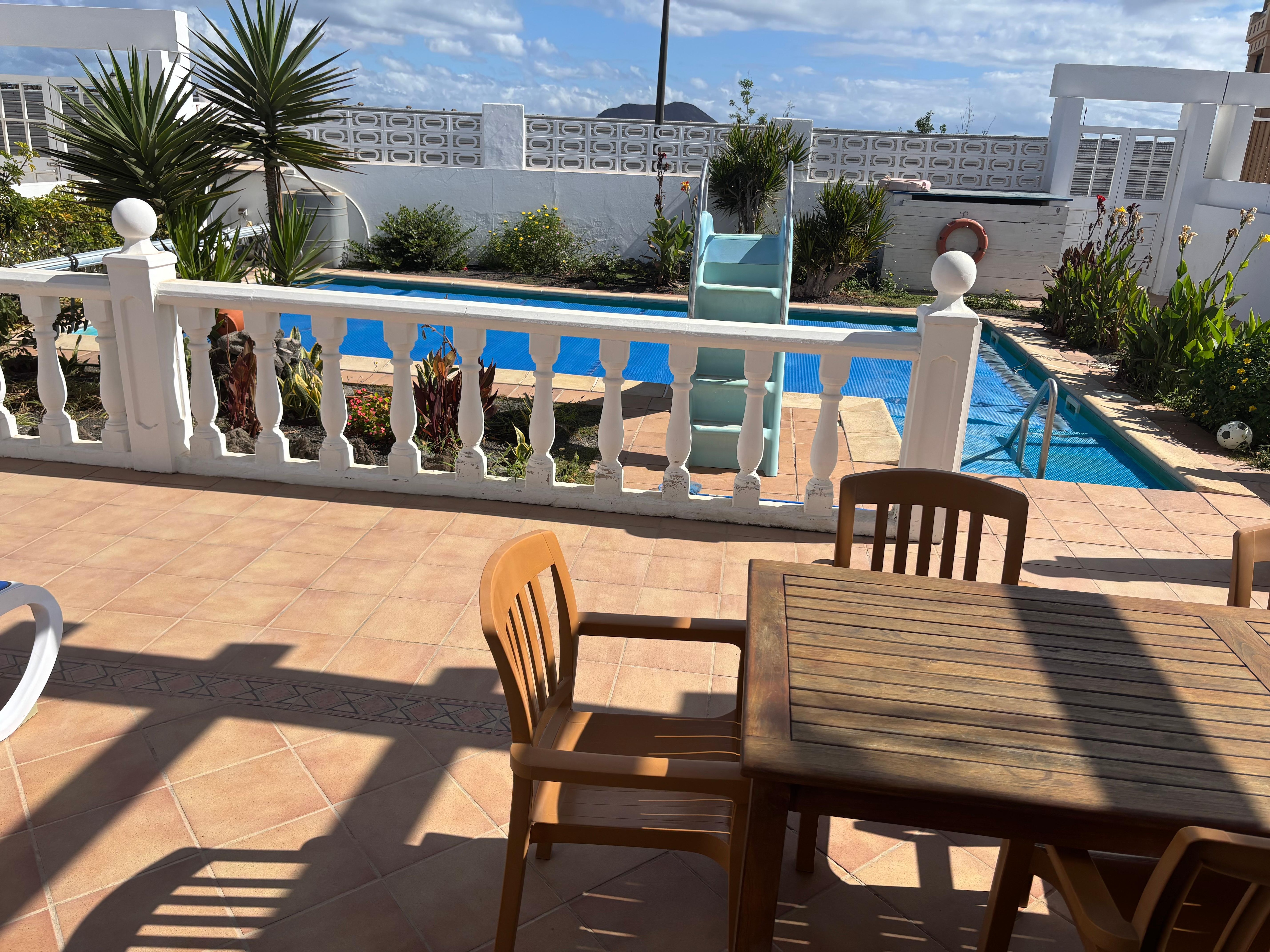 Lively outside dining area 