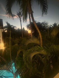 Sunset from the deck in outside your room