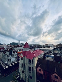 View from one side of the hotel.