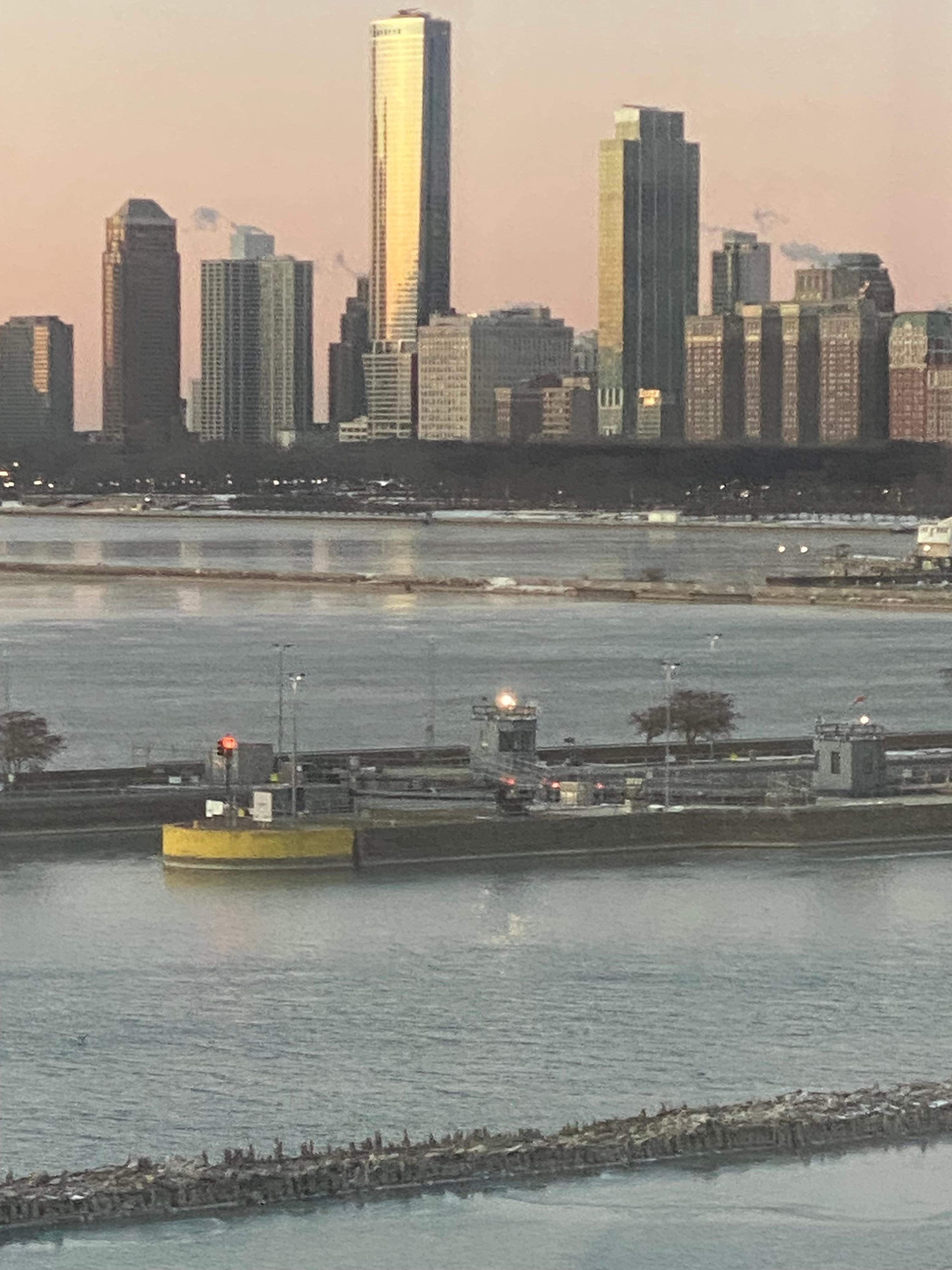 Lakeside view from hotel room