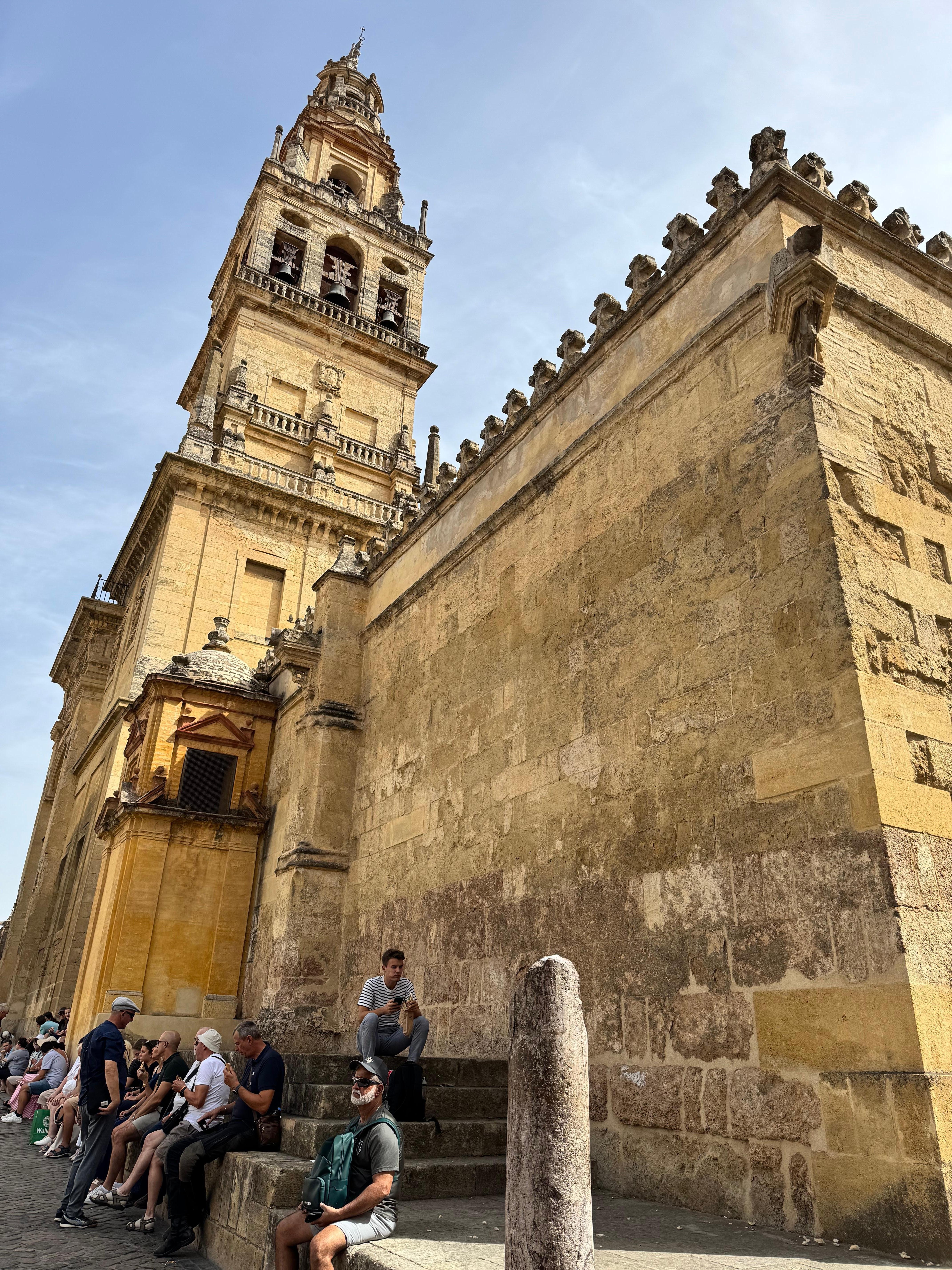 From the front door of the hotel, "La Mezquita De Cordova"
