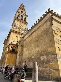 From the front door of the hotel, "La Mezquita De Cordova"