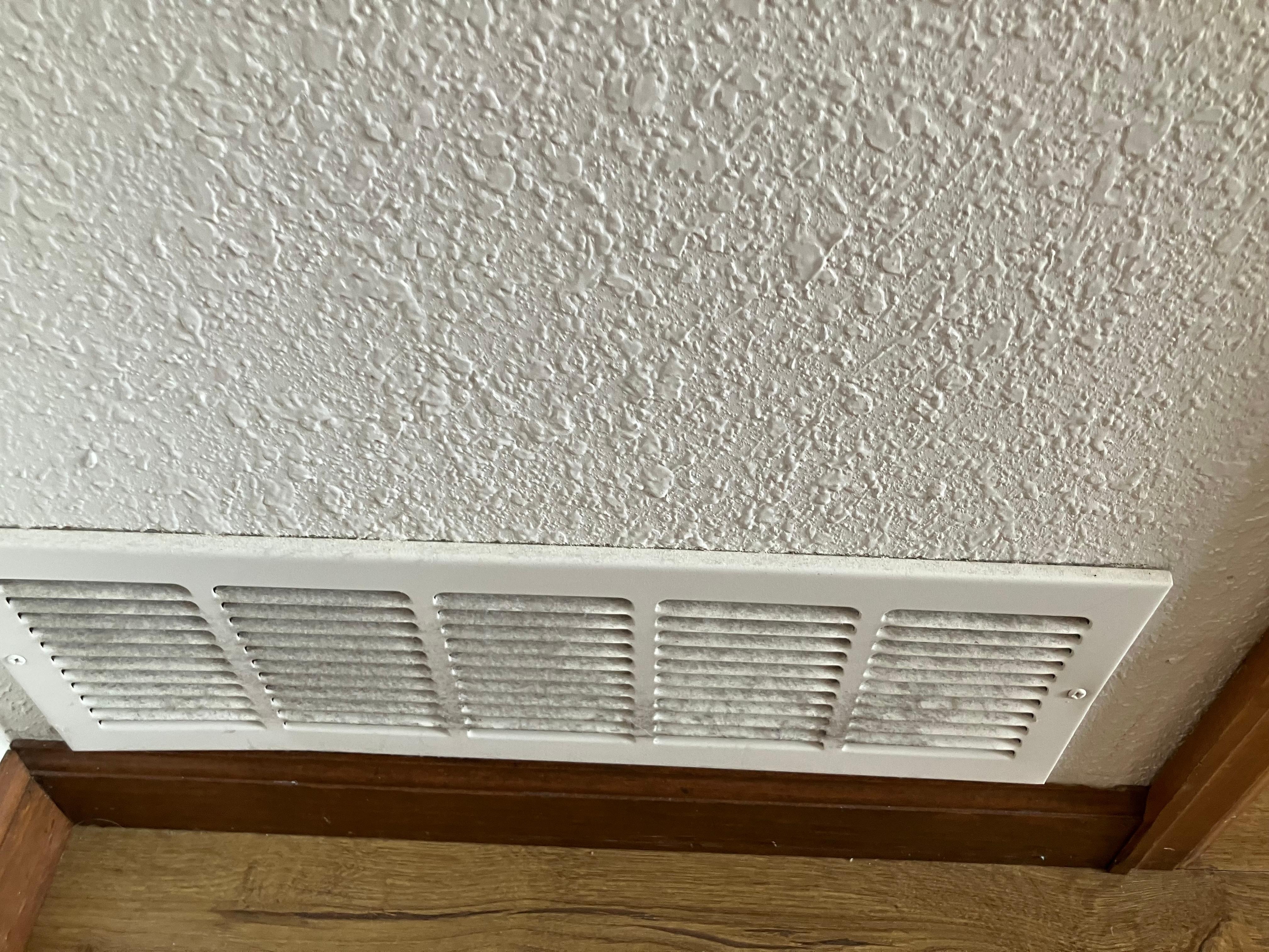 We were concerned about the air quality due to the dust in the vents. 