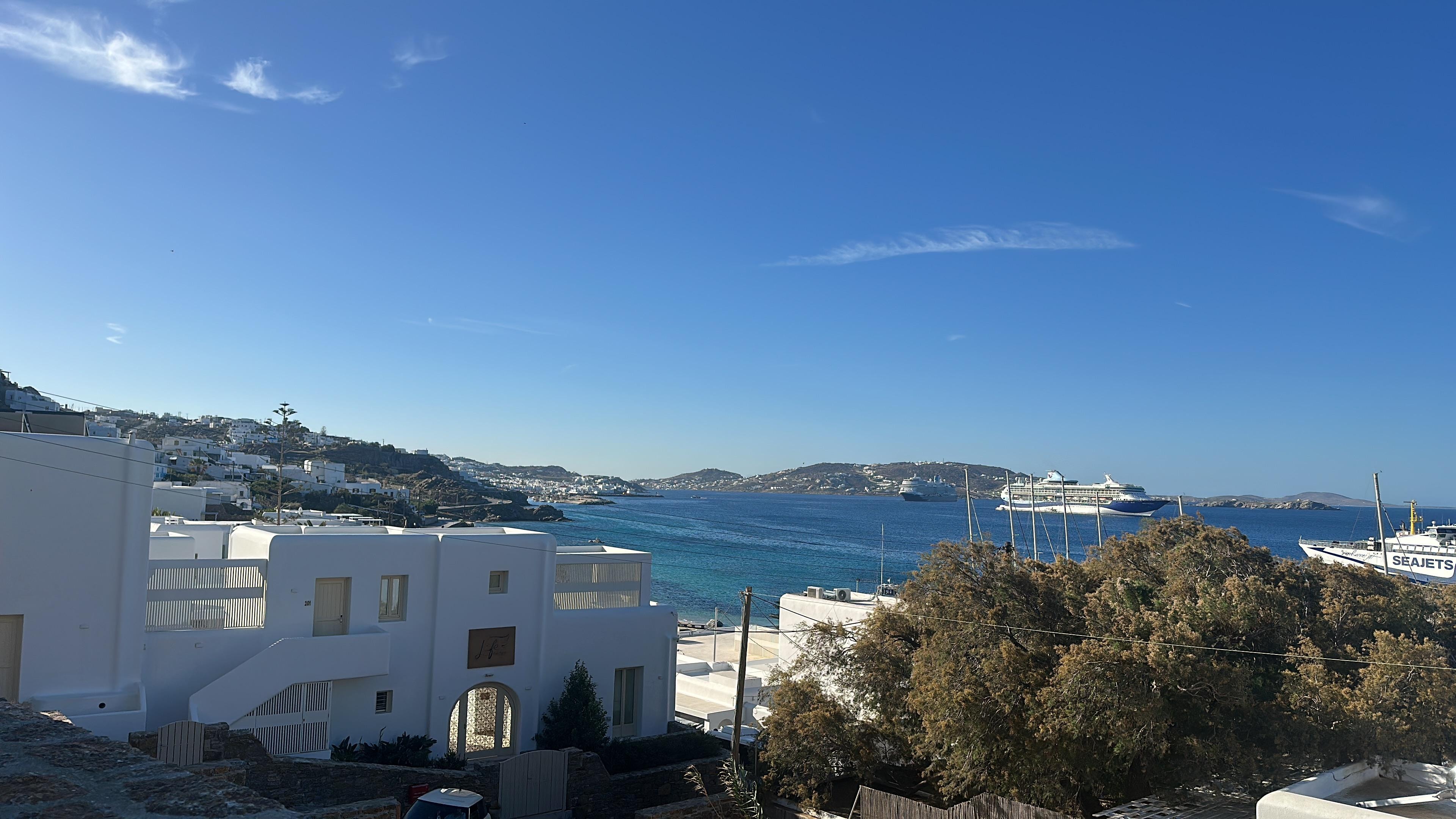 Vue depuis la terrasse. 