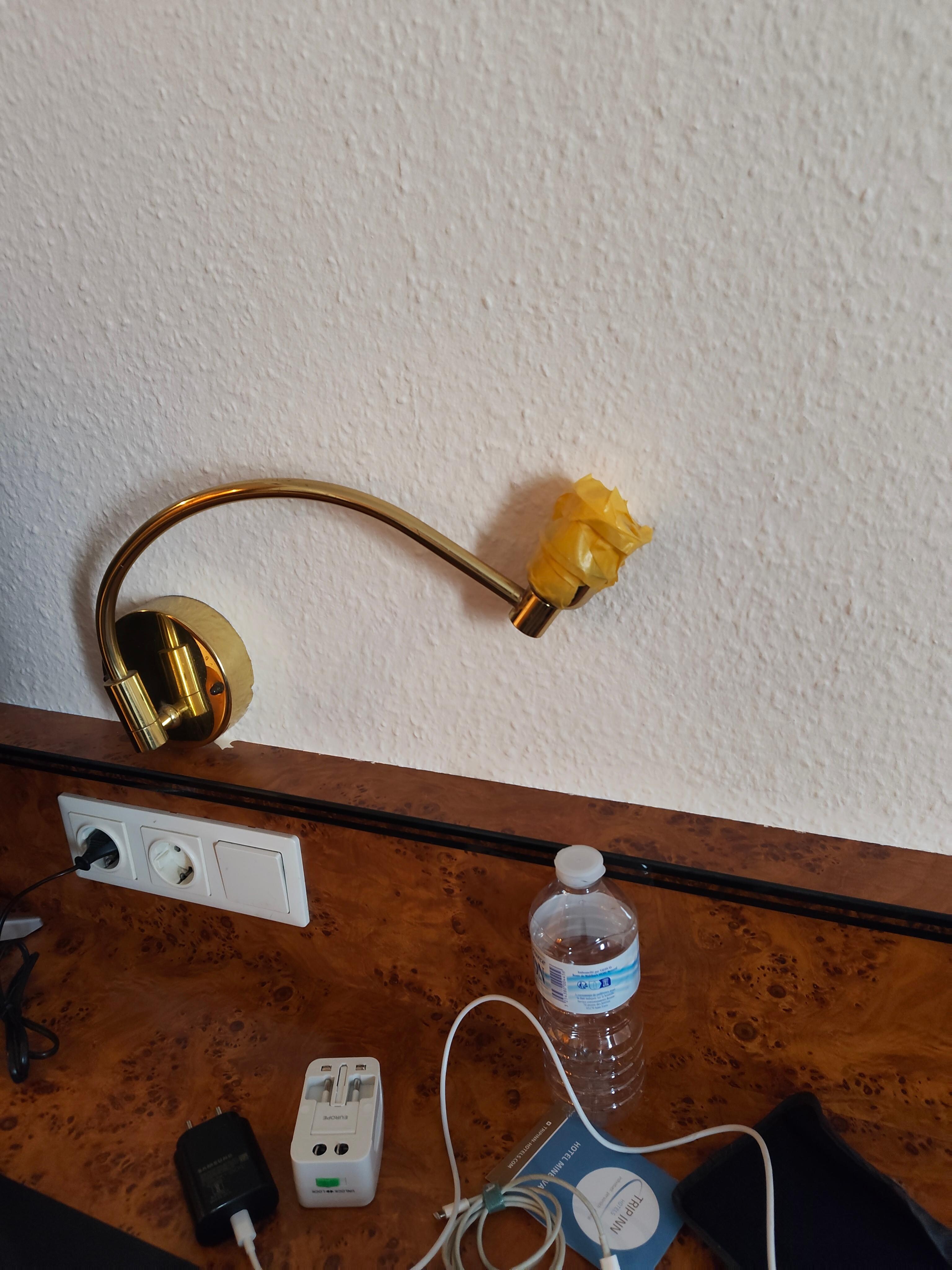 Broken lights in room