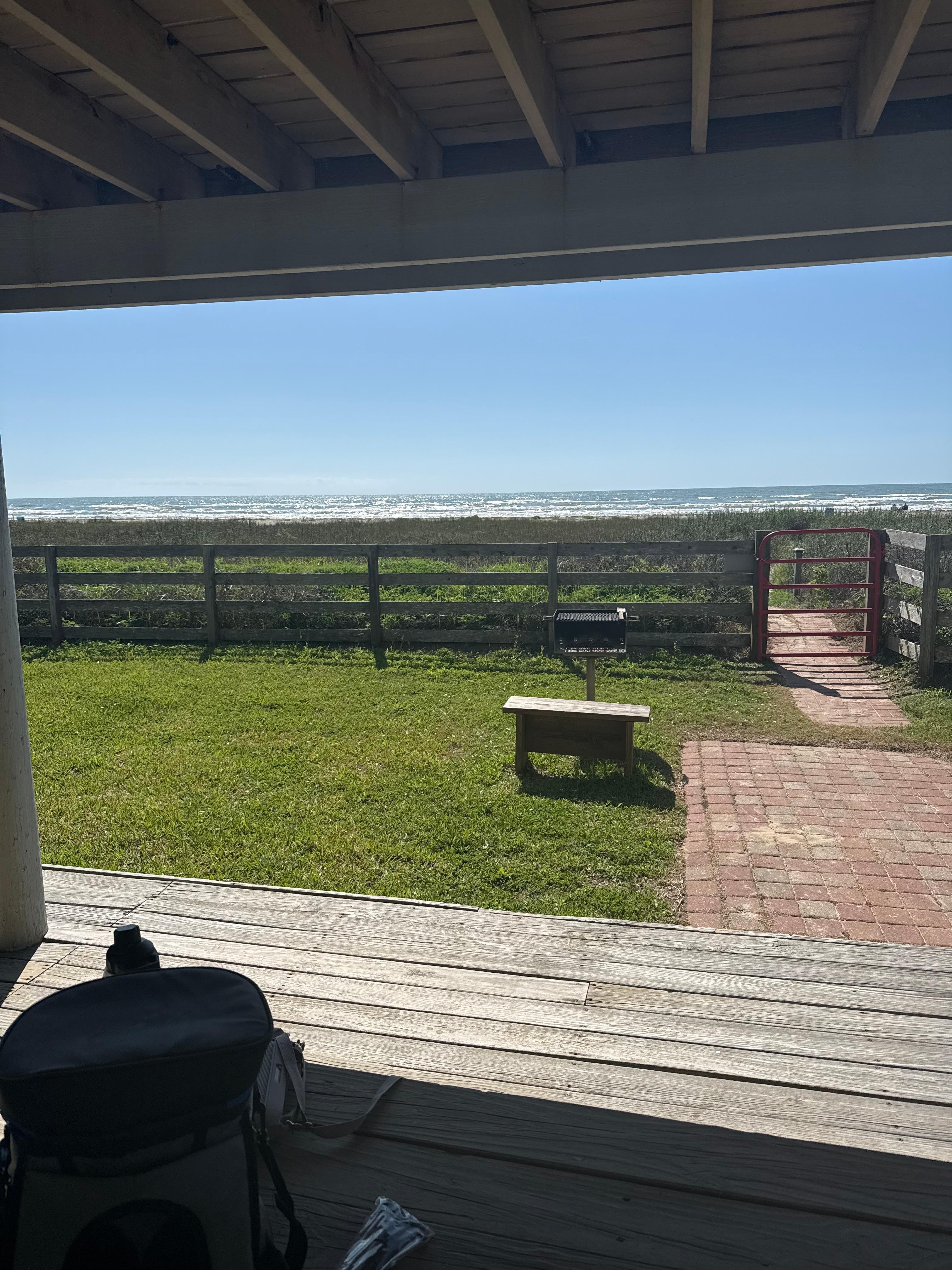 Grill and view from bottom floor 