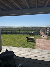 Grill and view from bottom floor