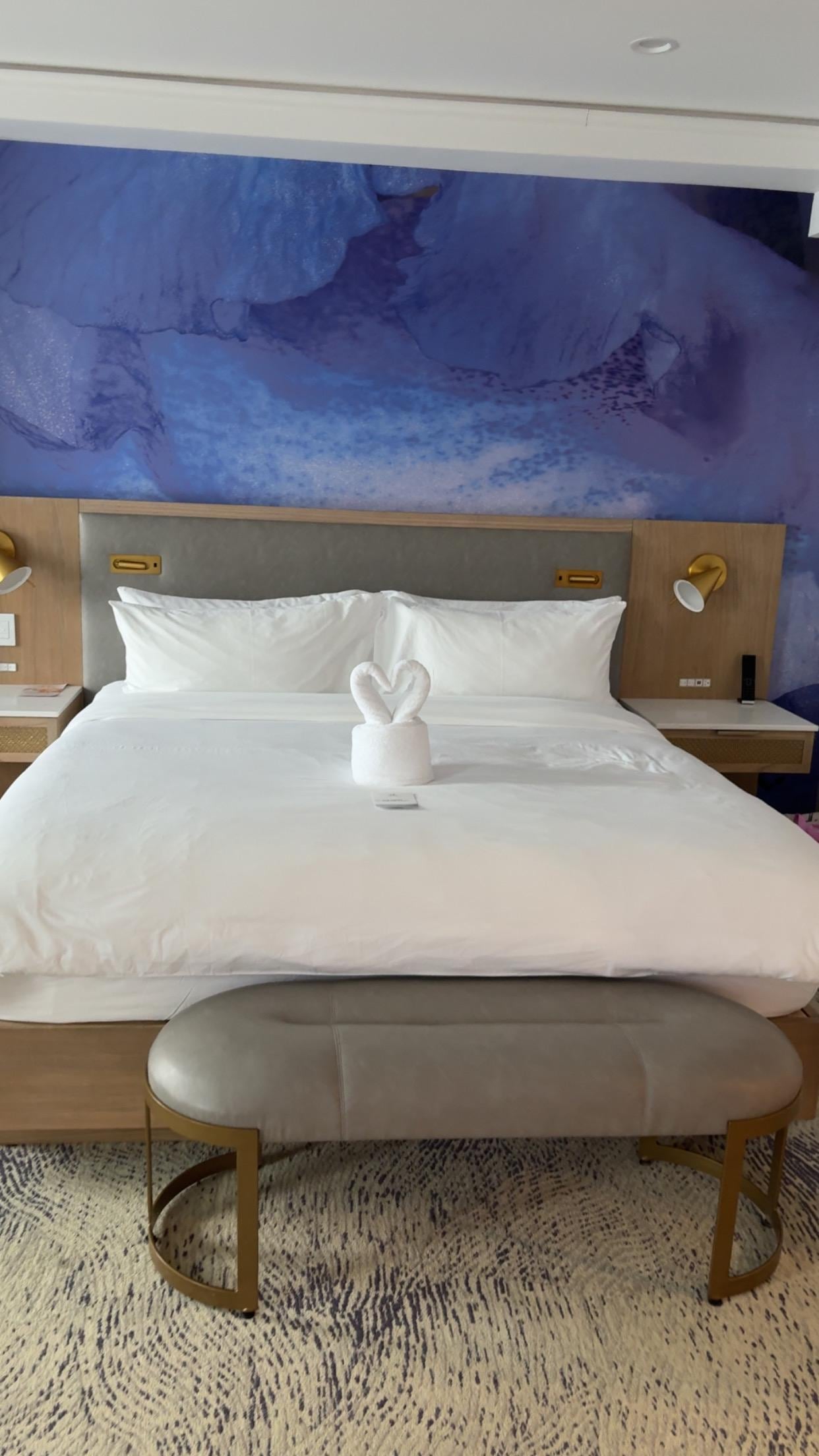 The bed was beautiful 