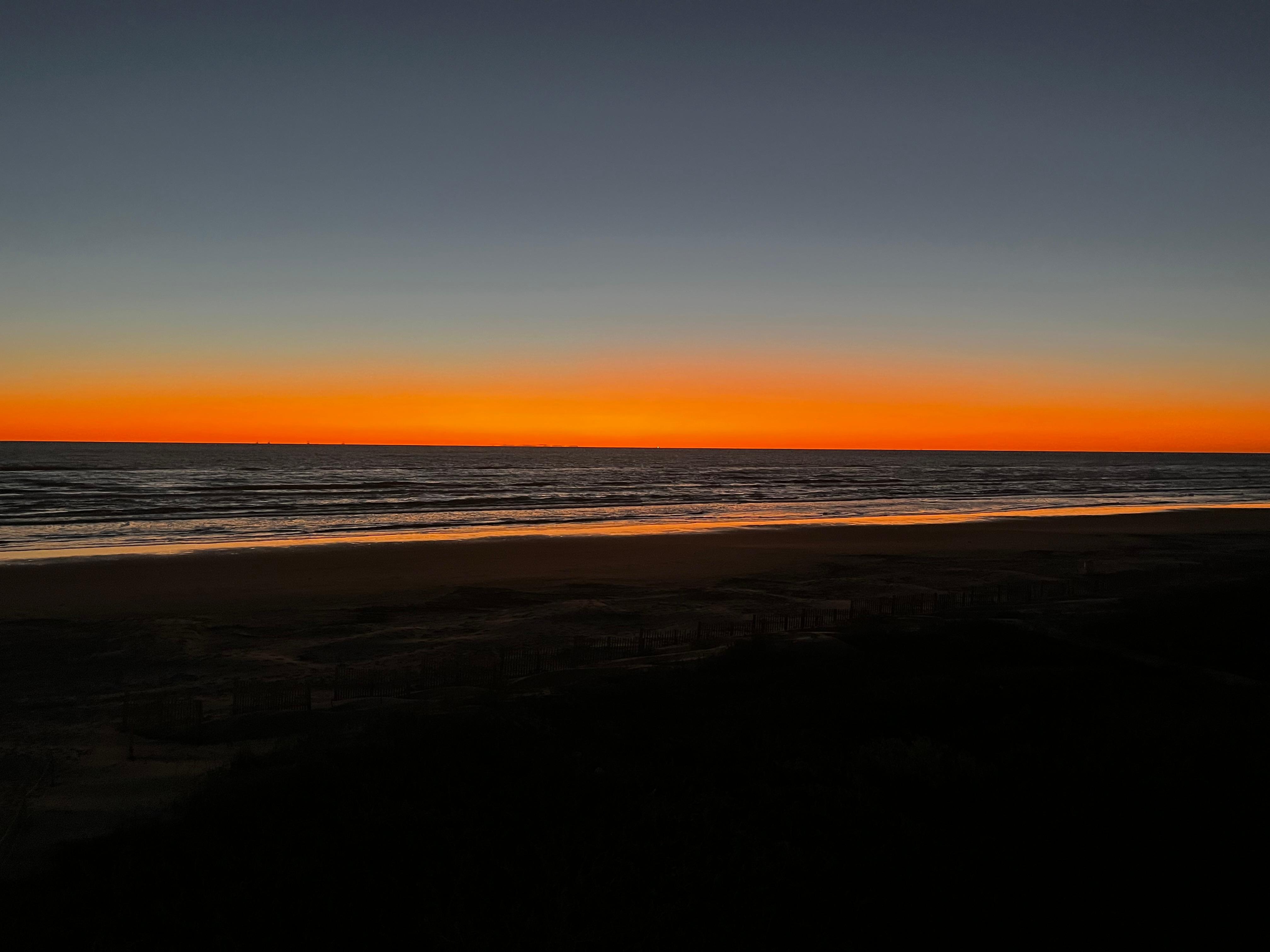 Sunrise from our balcony 