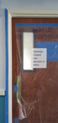 Both 3rd floor fire staircases blocked off