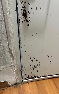 Door with sky showing through