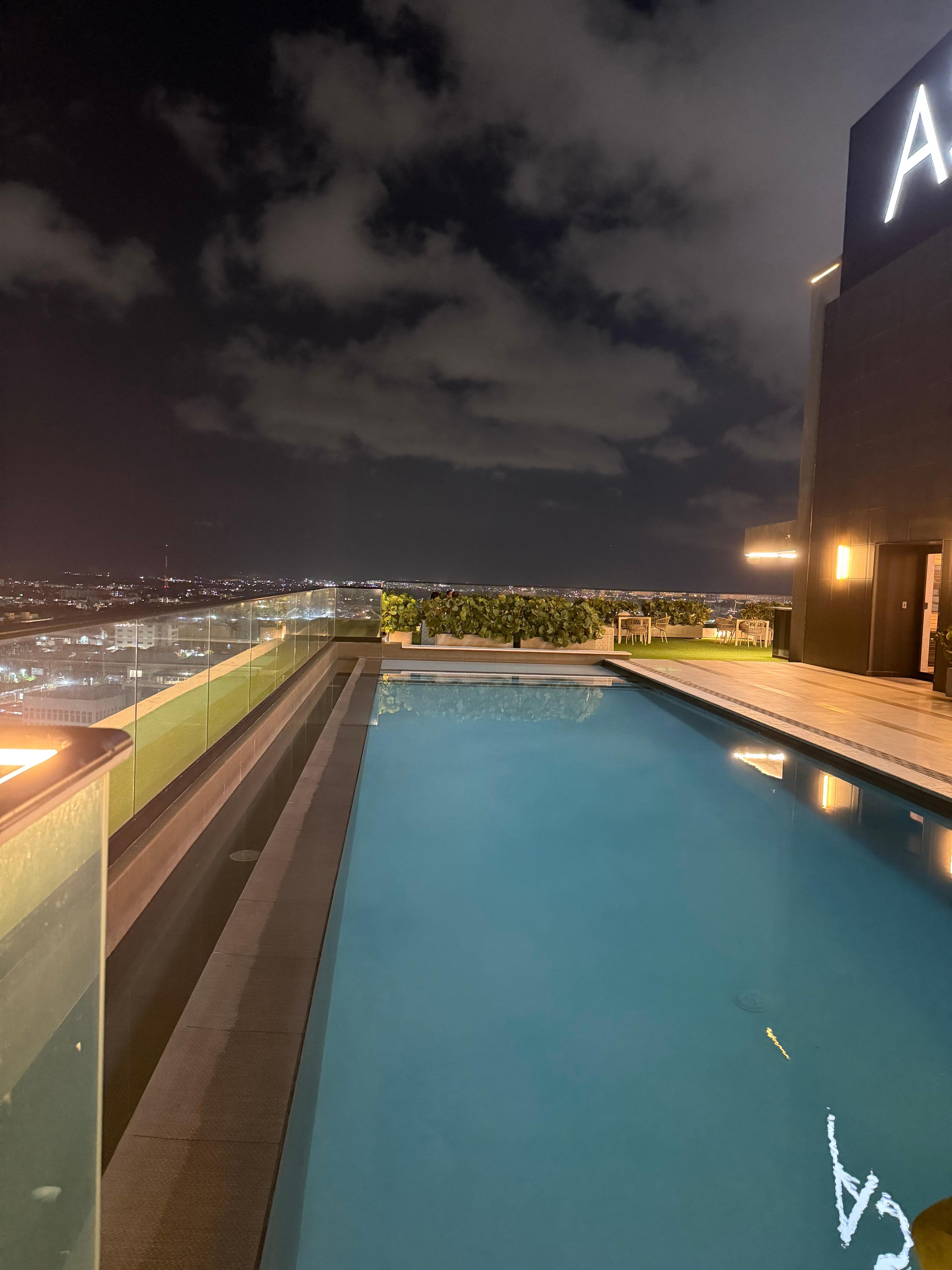 Rooftop pool