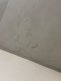 mold/ water damage in sleeping area