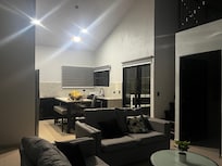Living and kitchen/eating area