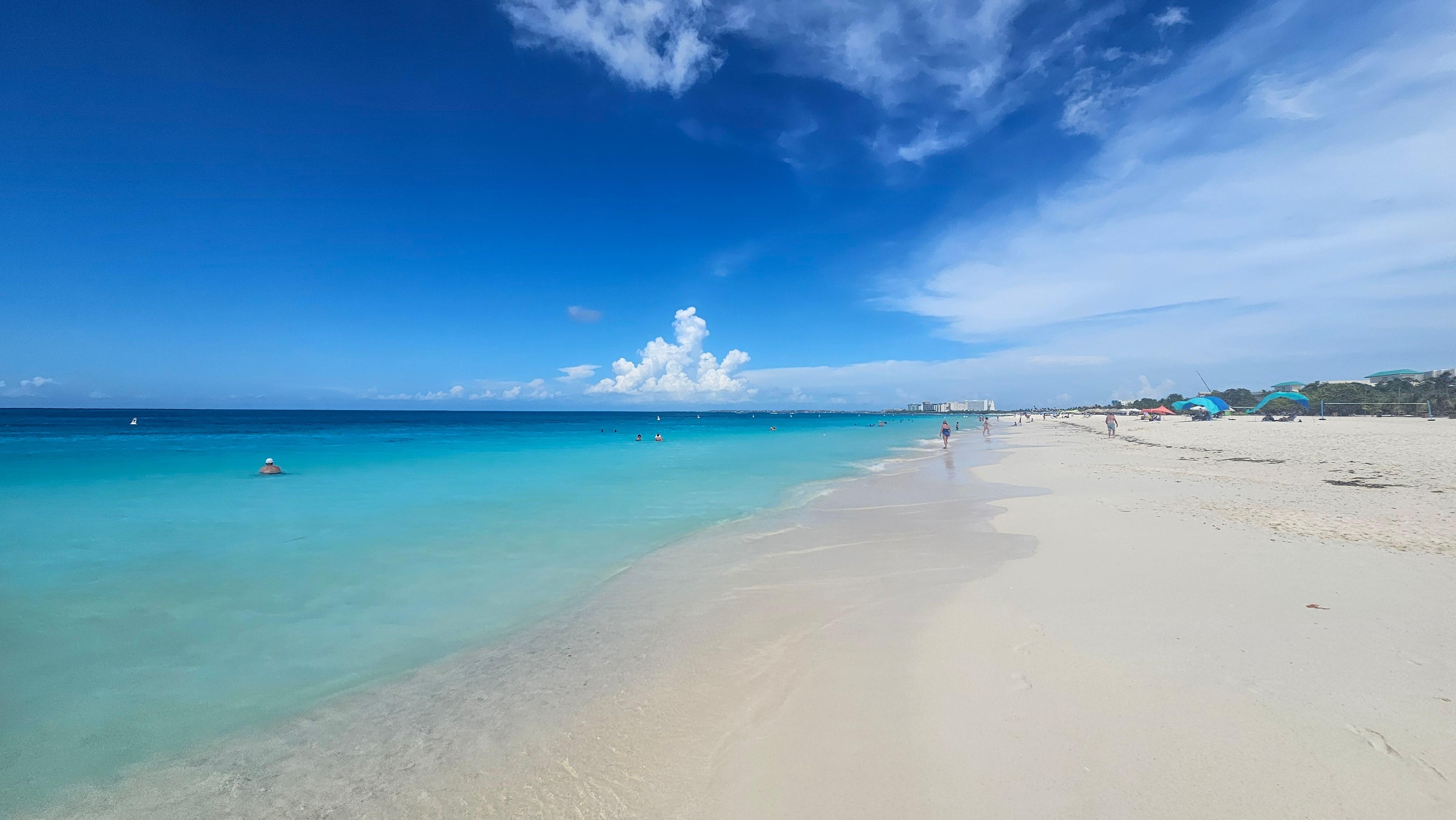 Eagle Beach right across the street 